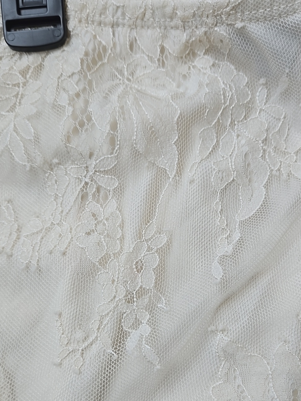 Wild Fable Cream White Lined Floral Lace Mini Skirt sz Medium M Punk Goth New - Picture 17 of 17